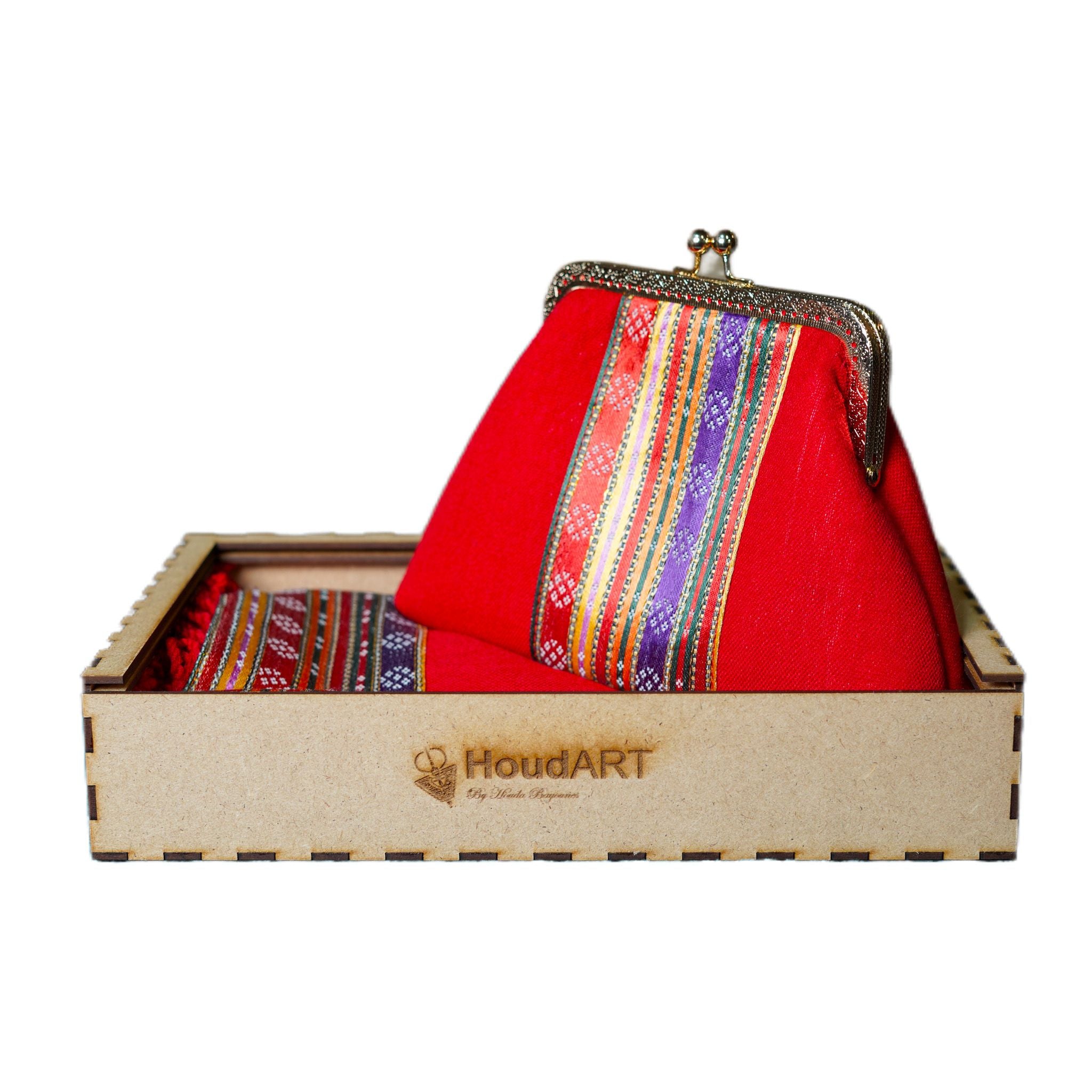 Grigri HOUD'ART - Coffret écharpe et pochette - 2
