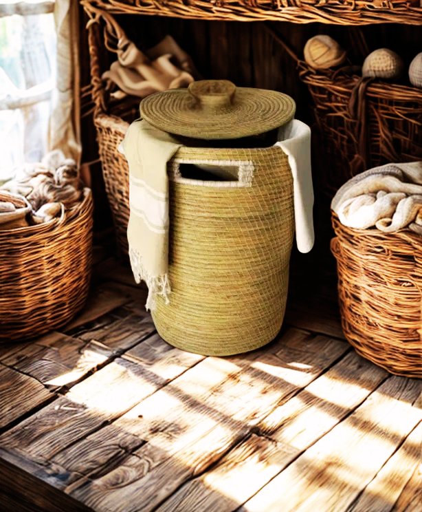 Panier à linge halfa