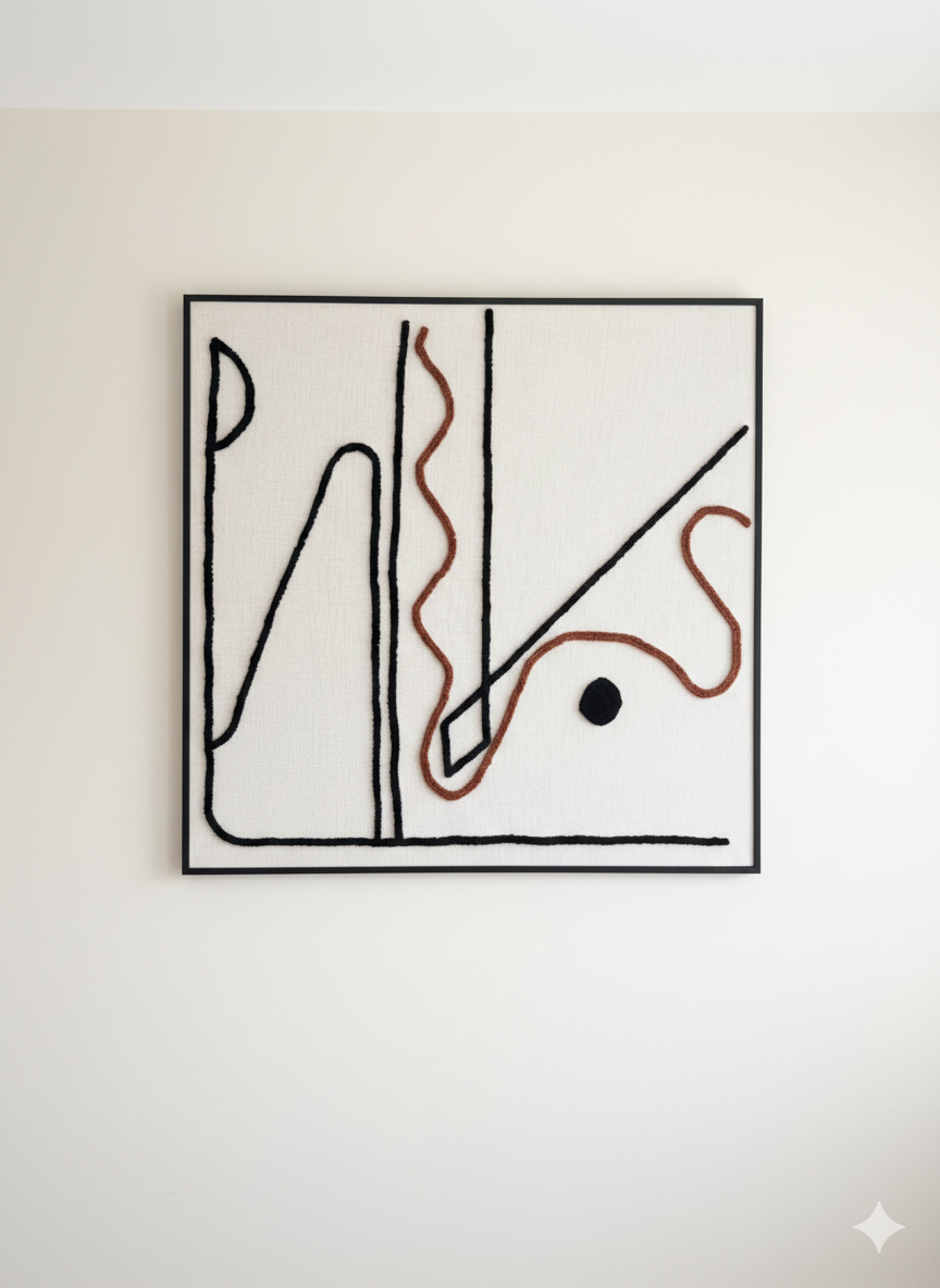 Grigri Maison & Argile - Tableau brodé - 1