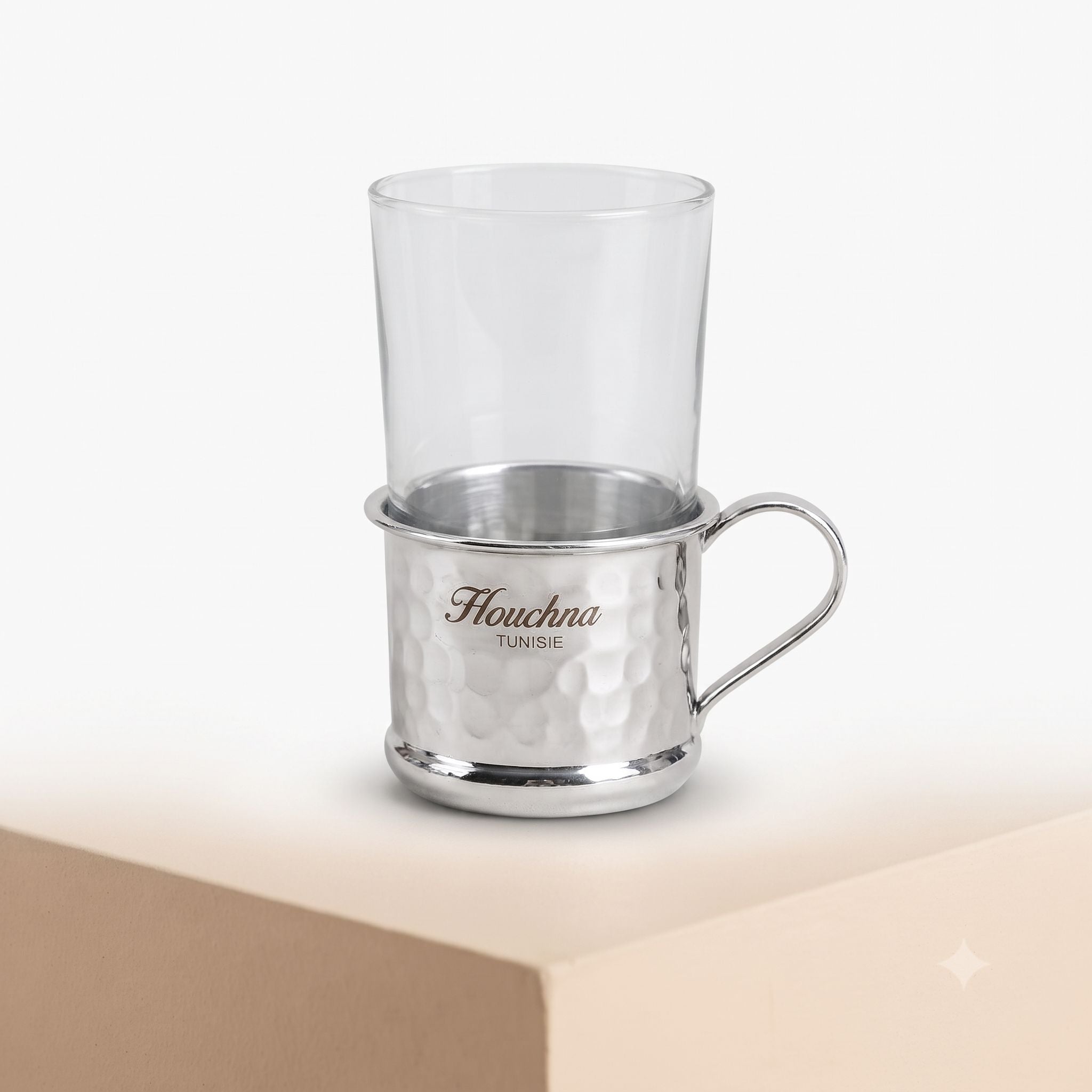 Grigri Houchna - Verre à Thé avec Support en Cuivre - 1