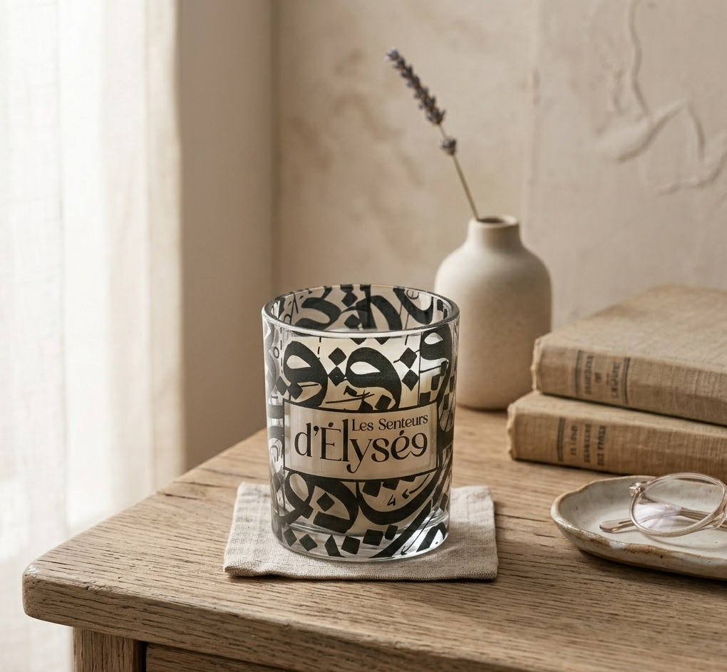 Grigri Les senteurs d’Élysée - Bougie parfumée en calligraphie - 1