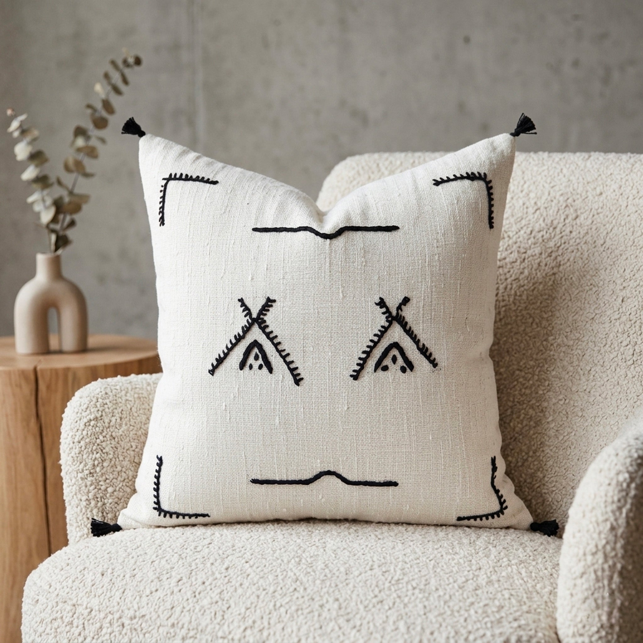 Coussin berbère brodé