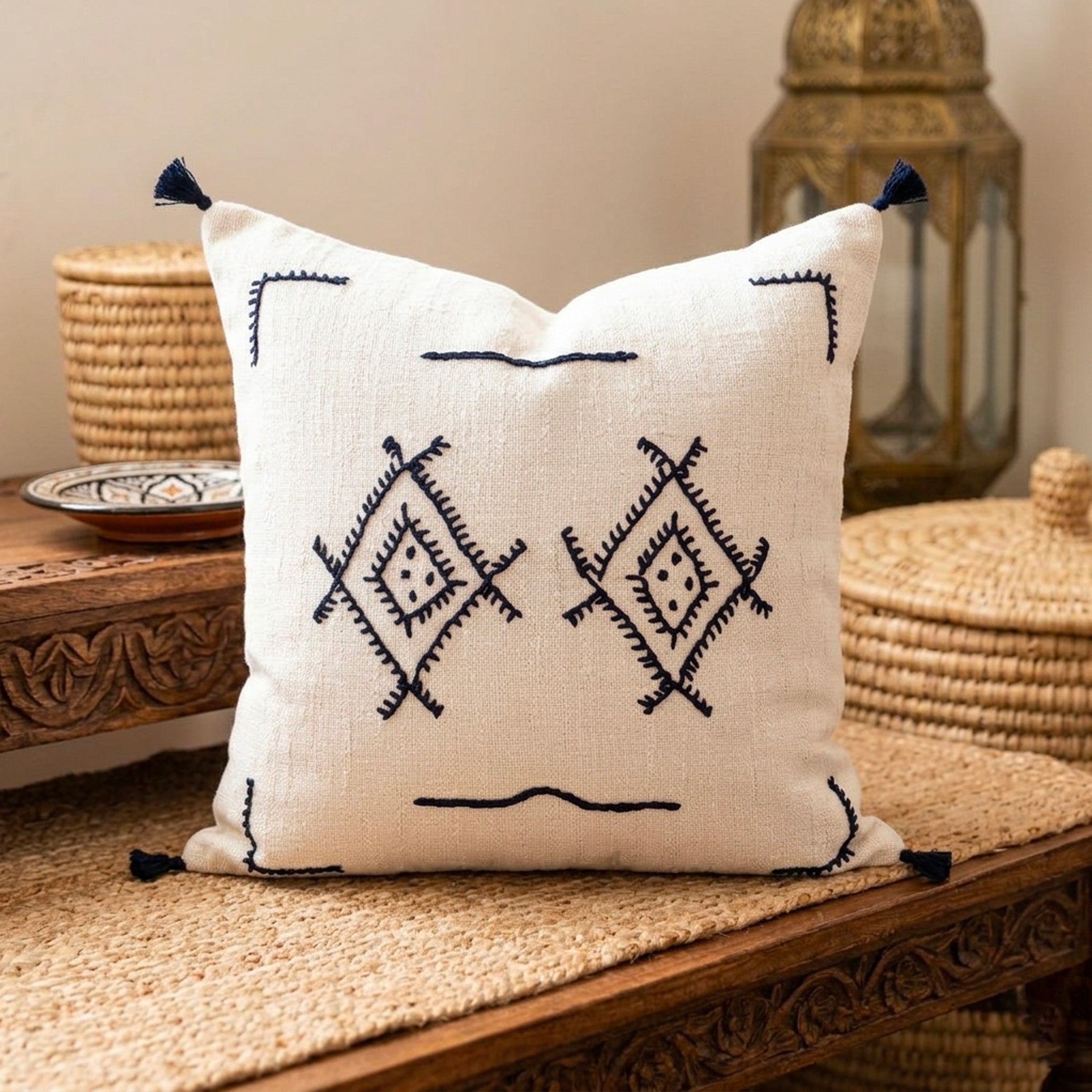 Coussin berbère brodé