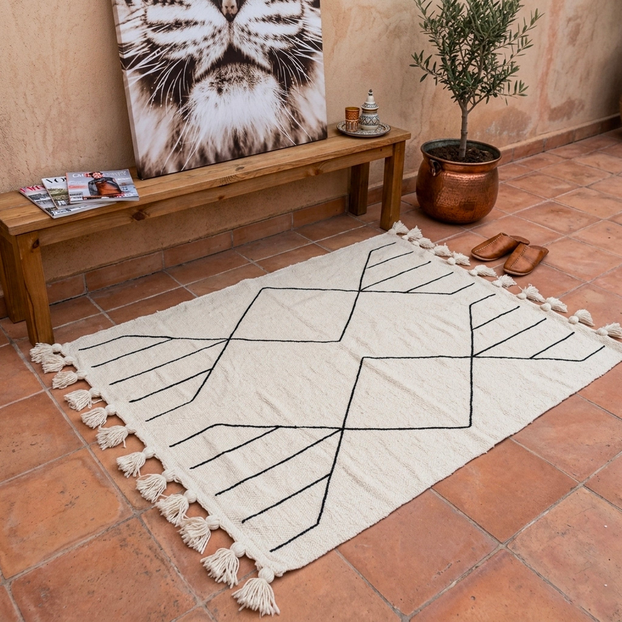 Tapis berbère en laine