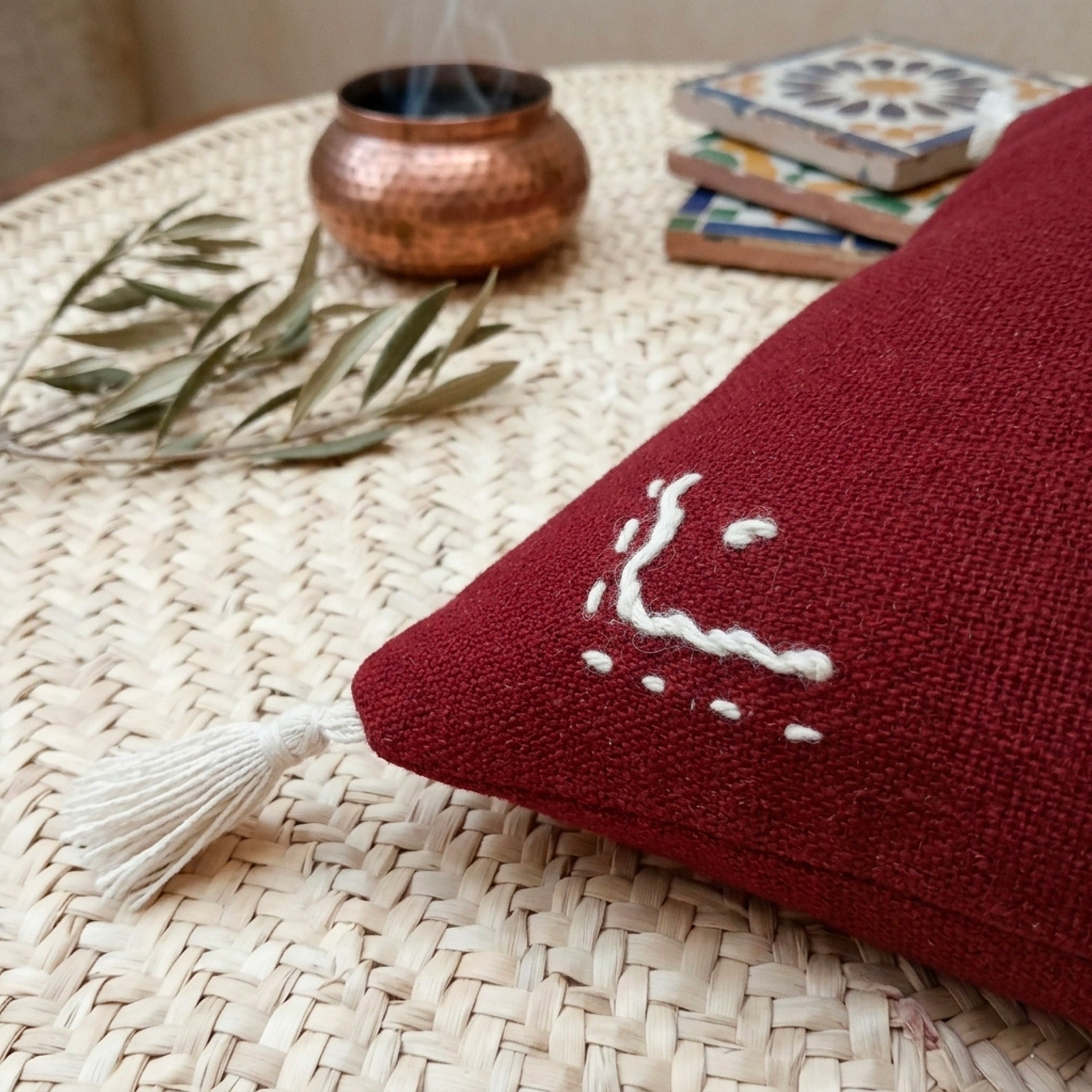 Coussin berbère brodé